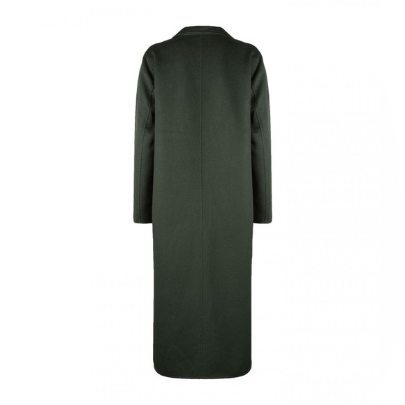 COPY - Sandro Women's Green Ekin Wool/Cotton Blend Coat Size 36 - Picture 3 of 10